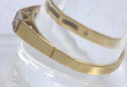 Damenring, 585er Gelbgold, besetzt mit Diamant. Ringgröße ...