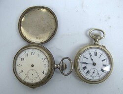 2 Taschenuhren für den Uhrmacher, 1x Silber 84 gepunztAutomatically ...