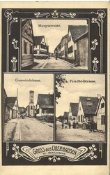 Ansichtskarte "Gruss aus Oberhausen bei Bergzabern". Gelaufen 1918.  ...
