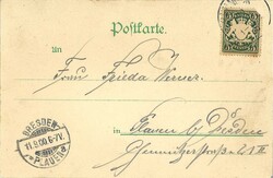 Ansichtskarte "Gruss von Hohenknoten". Gelaufen 1900.  Automatically ...