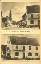 Ansichtskarte "Gruss aus Berghausen - Gasthaus Zum Schwanen Peter ...