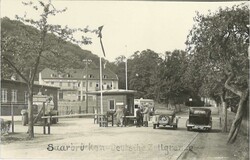 Ansichtskarte "Saarbrücken - Deutsche Zollgrenze". Nicht gelaufen.  ...