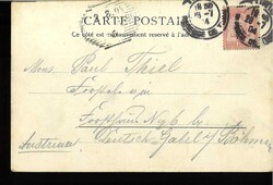 Frankreich, Ansichtskarte Nizza, gelaufen 1904 nach Deutsch Gabel ...
