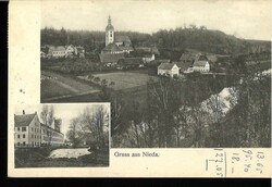 Deutsches Reich, Ansichtskarte Gruss aus Nieda, Mehrfachansicht, ...