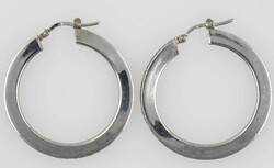 Ein Paar Creolen, Silber 925, Durchmesser: ca. 33 mmAutomatically ...