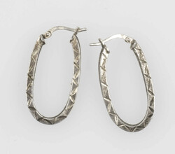 Ein Paar Silber Ohrringe, Silber 925, Länge: ca. 31 mmAutomatically ...