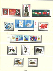 Dickes Dublettenalbum DDR 1985/86 postfrisch mit einer unmenge an ...