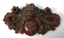 Schreibtischset "chinesischer Drache" mit Stift- und Tintenfasshalter ...