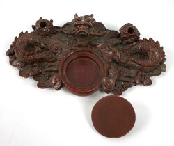 Schreibtischset "chinesischer Drache" mit Stift- und Tintenfasshalter ...