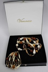 Veronese Murano Schmuckset bestehend aus Kette und ...
