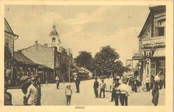 Ansichtskarte "Pinsk" mit Briefestempel Feldschule Pinsk. Gelaufen 8 ...