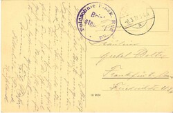 Ansichtskarte "Pinsk" mit Briefestempel Feldschule Pinsk. Gelaufen 8 ...