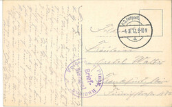 Ansichtskarte "Pinsk - Turemnajastrasse" mit Briefestempel Feldschule ...