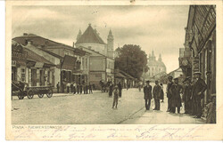Ansichtskarte "Pinsk - Kiewerstrasse" mit Briefestempel Feldschule ...