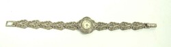 Traditional watch set with marcasites, good condition. Quartz movement