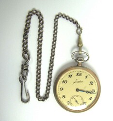 Junghans Taschenuhr mit Kette, Funktion geprüft. Recht guter ...