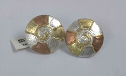 Ohrstecker, tricolor, 925er Silber, neu und ungetragen.  ...