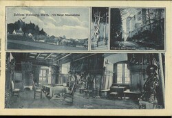 Ansichtskarte "Schloss Waldburg, Württ.". Mehrfachansicht". Feldpost ...