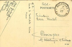 Ansichtskarte "Schloss Waldburg, Württ.". Mehrfachansicht". Feldpost ...