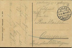 Ansichtskarte "Lehrte.". Mehrfachansicht". Feldpost. Gelaufen 1918 ...