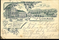 Ansichtskarte "Gruss aus Lohmar - Hotel - Restaurant zum Aggerthal ...