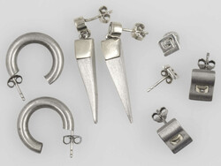 4× Paar Ohrringe, gepunzt mit 925er Silber.Automatically generated ...