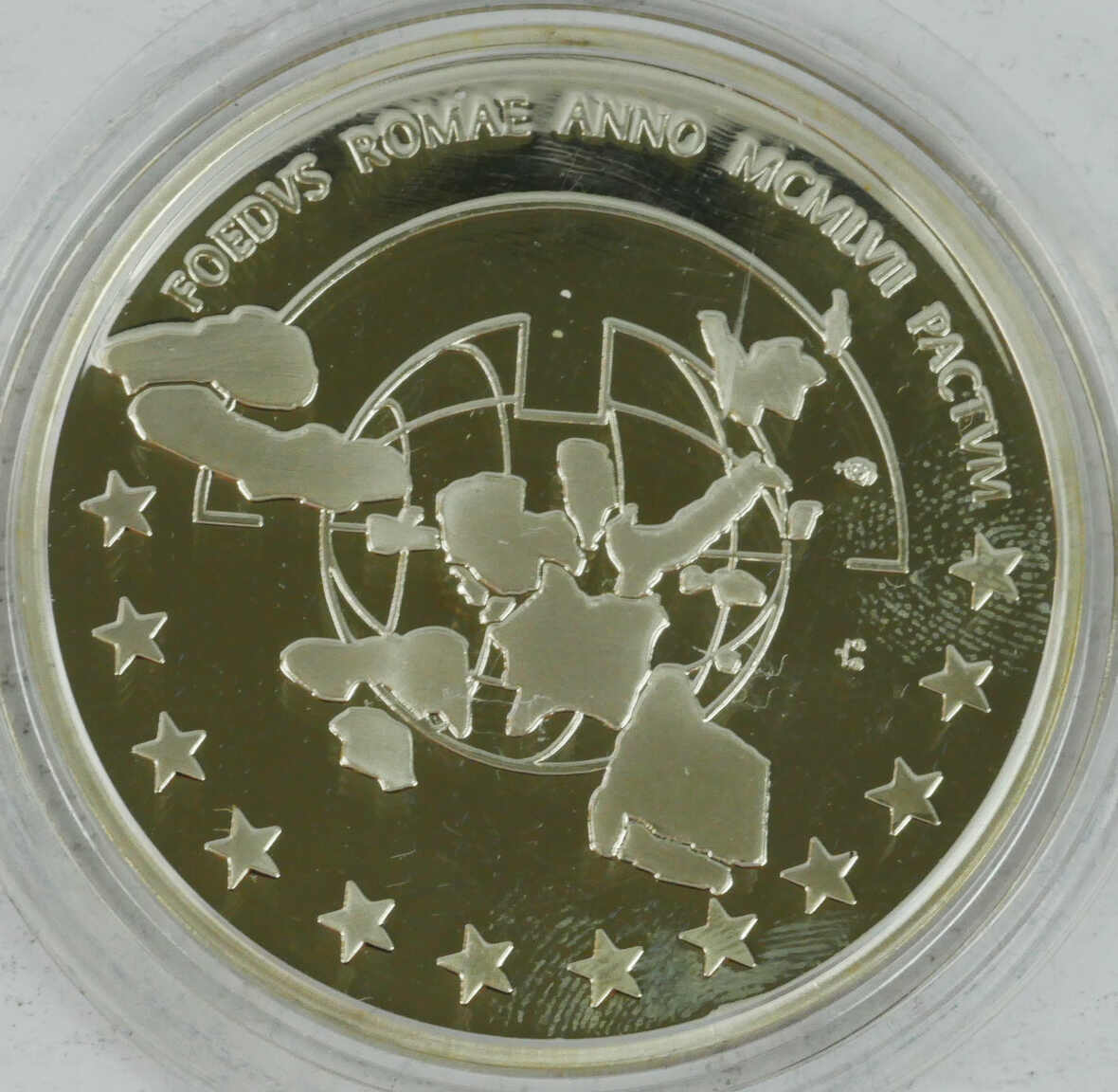 Belgien, 5 ECU, 1997 "Albert II. - 40 Jahre Römische Verträge". ...