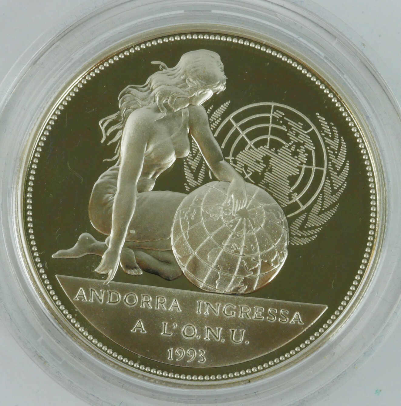 Andorra, 10 Diners 1994 "Andorra tritt der Uno bei, 1993". ...