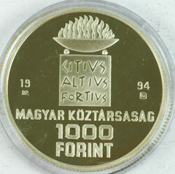 Ungarn, 1000 Forint, 1994, 925er Silber, polierte Platte, gekapselt. ...