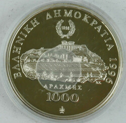 Griechenland, 1000 Drachmen, 1996, 925er Silber, polierte Platte, ...