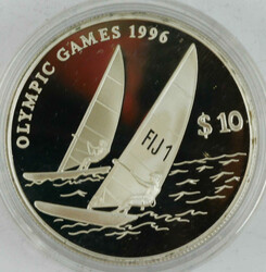 Fidschi, 10 Dollar, 1995, 925er Silber, polierte Platte, gekapselt. ...