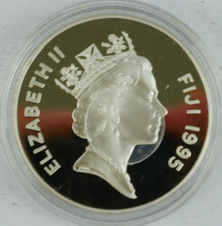 Fidschi, 10 Dollar, 1995, 925er Silber, polierte Platte, gekapselt. ...