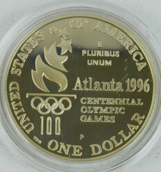 United States of America, 1 Dollar, 1996, 925er Silber, polierte ...