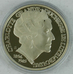 Luxemburg 25 ECU, 1996 "Charlotte Grande-Duchesse De Luxembourg". ...