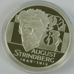 Schweden, 20 ECU, 1996 "August Strindberg". GekapseltAutomatically ...