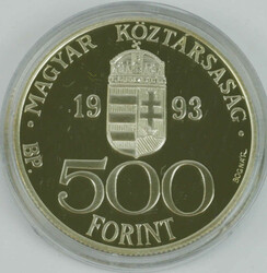 Ungarn, 500 Forint 1993 "Europakarte". GekapseltAutomatically ...