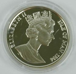 Isle of Man, 15 ECUS 1994 "Elizabeth II". Gekapselt. Automatically ...