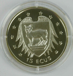Isle of Man, 15 ECUS 1994 "Elizabeth II". Gekapselt. Automatically ...