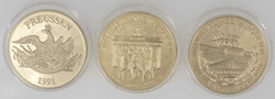 Drei Medaillen, 2 x 200 Jahre Brandenburger Tor und Gross ...