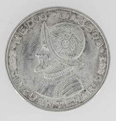 Panama 1953, 1/2 Balboa - Silbermünze. Durchmesser: ca. 30 mm. KM 20 ...