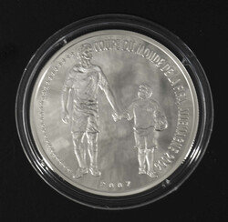 Togo 2007, 1000 Francs - Silbermünze "Fußball WM Deutschland 2006". ...