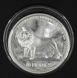 Kongo 2006, 10 Francs Silbermünze, Durchmesser: ca. 38,6 mm. In ...