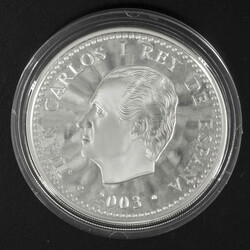 Spanien 2003, 10 Euro Silbermünze FIFA Fußball WM 2006 in ...