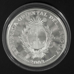 Uruguay 2003, 1000 Dollar Silbermünze FIFA Fußball WM 2006 in ...