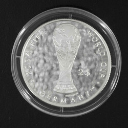 Fidschi 2004, 2 Dollar Silbermünze FIFA Fußball WM 2006 in ...