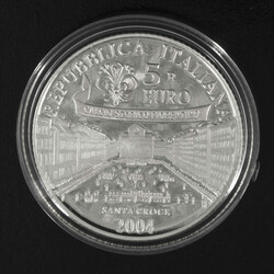 Italien 2004, 5 Euro Silbermünze FIFA Fußball WM 2006 in ...