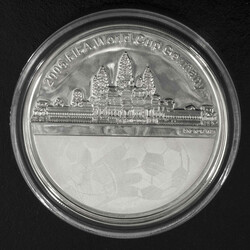 Kambodscha 2004, 3000 Riels Silbermünze FIFA Fußball WM 2006 in ...