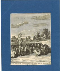 Kupferstich "Floridanerinnen die ihre Männer im Kriege verloren ...