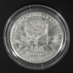 Trinidad / Tobago 2006, 10 Dollars - Silbermünze "Fußball WM 2006 ...