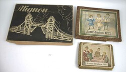 Mignon Metallbaukasten 1, sowie Famos Druckerei Nr. 122 und Nr. 120 b ...